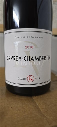 Burgundija Gevrey-chambertin Grand Cru Decelle Villa 2016