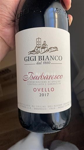 Piemonte Barbaresco Gigi Bianco Ovello 2017