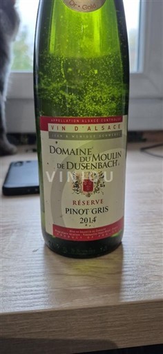 Alsace Domaine Moulin de Dusenbach Réserve 2014