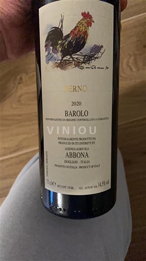 Piedmont Wines Barolo Abbona Perno 2020