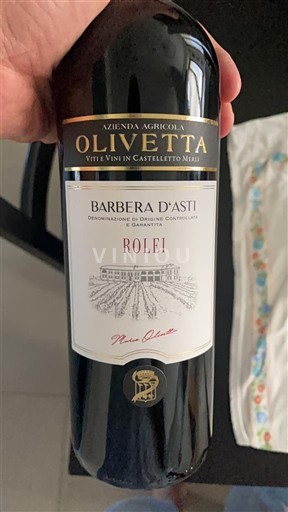 Piedmont Barbera d'Asti Azienda Agricola Olivetta Rolei 2021