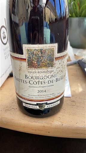 Bourgogne Ospecificerad Marinot Verdun 2014