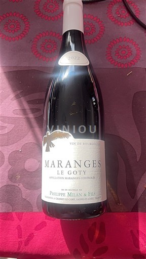 Bourgogne Maranges Philippe Milan & Fils Le Goty 2022
