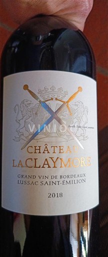 Bordeaux Lussac-saint-émilion Château La Claymore 2018
