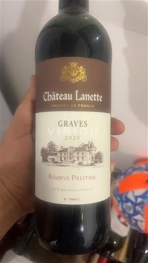 Bordeaux Graves Château Lanette Réserve Prestige 2020