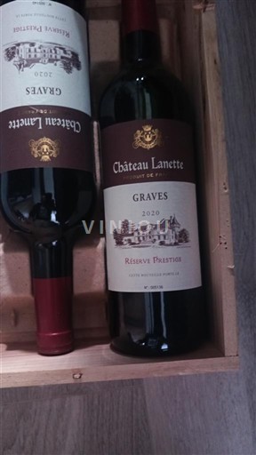 Bordeaux Graves Château Lanette Réserve Prestige 2020