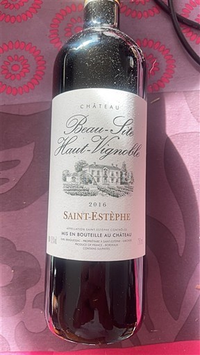 Burdeos Saint-Estèphe Château Beau-Site Haut-Vignoble 2016