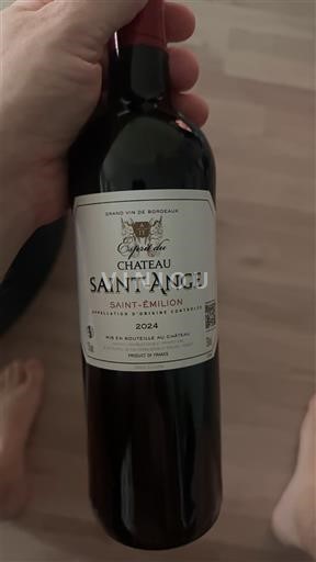 Burdeos Saint-Émilion Château Saint-Ange Esprit du Château Saint-Ange 2024
