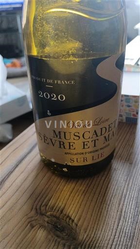 Loiren laakso Muscadet-sèvre-et-maine Sur Lie 2020