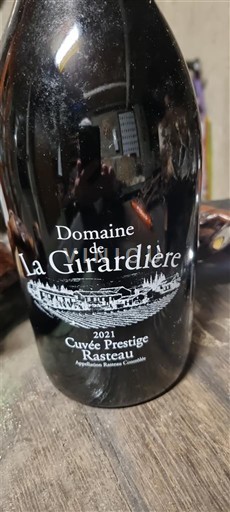 Rhône Valley Rasteau Domaine La Girardière Prestige 2021