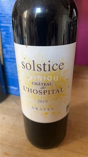 Bordeaux Graves Château L'Hospital Solstice 2019