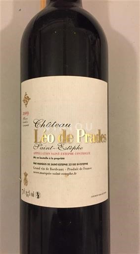 Burdeos Saint-Estèphe Château Leo de Prades 2009