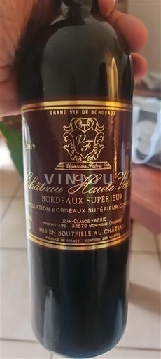 Bordeaux Bordeaux Supérieur Château Haute-Vie 2019