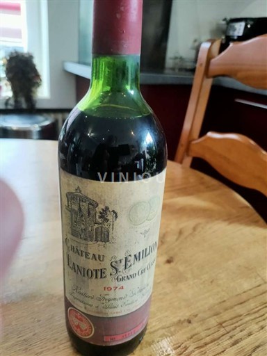 Burdeos Saint-Émilion Gran Cru Grand Cru Château Laniote 1974