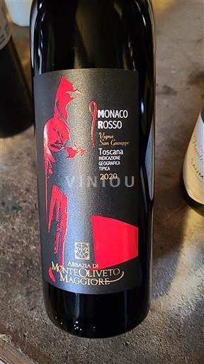 Toscana No especificado Abbazia di Monte Oliveto Maggiore Monaco Rosso Vigna San Giuseppe 2020
