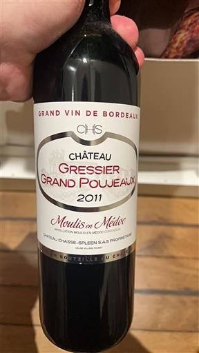 Bordeaux Moulis-en-Médoc Château Gressier Grand Poujeaux 2011