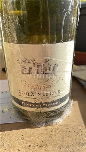 Thung lũng sông Loire Coteaux-du-Loir Christophe Croisard Présidial 2016