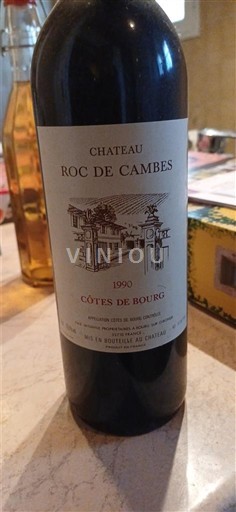 Burdeos Côtes-de-bourg Château Roc de Cambes 1990
