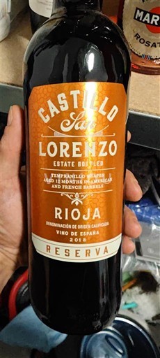La Rioja Rioja Castillo San Lorenzo Reserva 2018