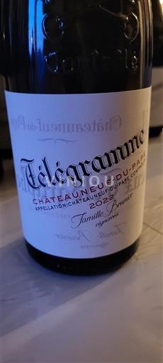 Rhône-dalen Châteauneuf-du-Pape Vieux Télégraphe Télégramme 2022