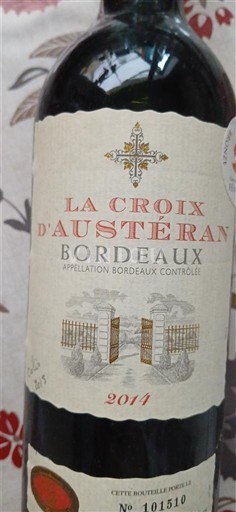 Bordeaux La Croix Austeran 2014