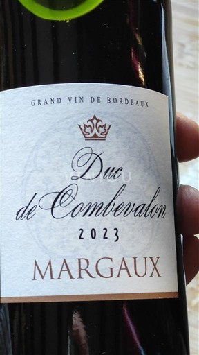 Bordeaux Margaux Duc de Combevalon 2023