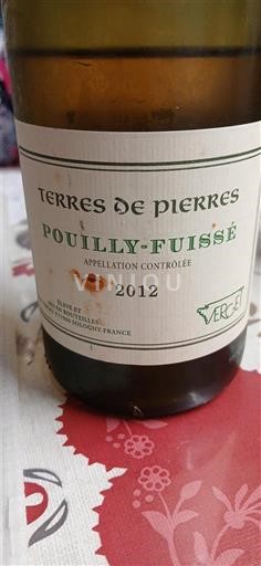 Burgundija Pouilly-fuissé Verget Terres de Pierres 2012