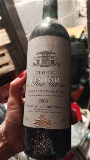 Bordeaux Bordeaux Supérieur Château La Rose Videau 2000