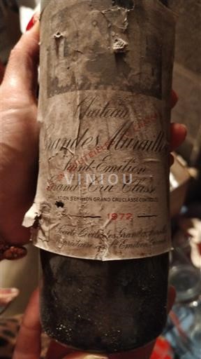 Bordeaux Saint-Émilion Grand Cru Grand Cru Classé Château Grandes Murailles 1972