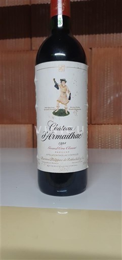 Bordeaux Pauillac Grand Cru Château Armailhac 1991