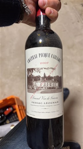 Bordeaux Pessac-Léognan Château Picque Caillou 2007