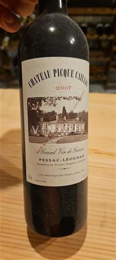 Burdeos Pessac-Léognan Château Picque Caillou 2007