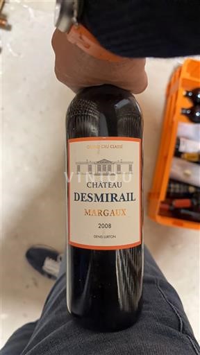 Burdeos Margaux Grand Cru Château Desmirail 2008