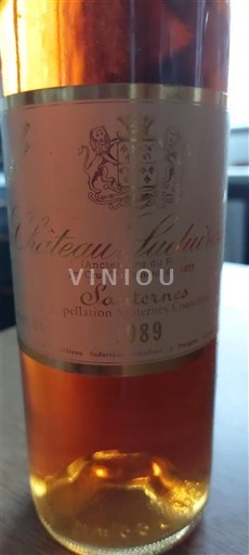 Бордо Сотерн Premier Cru Château Suduiraut 1989