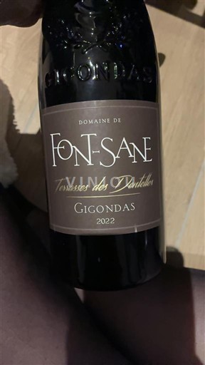 Rhônen laakso Gigondas Domaine Font-Sane Terrasses des Dentelles 2022
