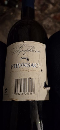 Bordeaux Fronsac Symphonie 2001