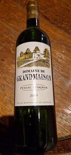 Bordeaux Pessac-Léognan Domaine Grandmaison 2019