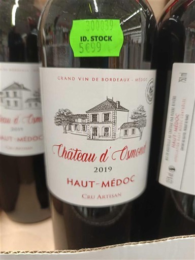 Bordeaux Haut-Médoc Château Osmond 2019