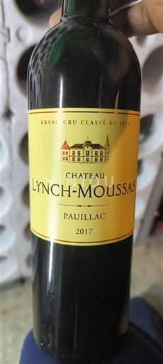 Bordeaux Pauillac Grand Cru Château Lynch-Moussas 2017