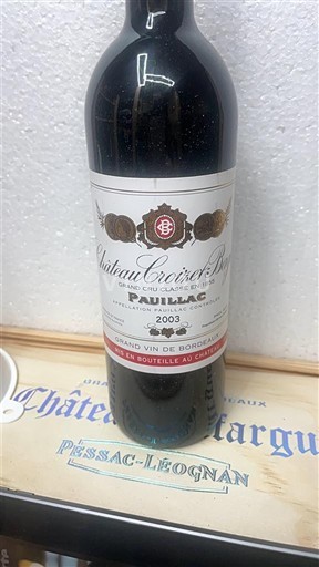 Burdeos Pauillac Grand Cru Château Croizet-Bages 2003