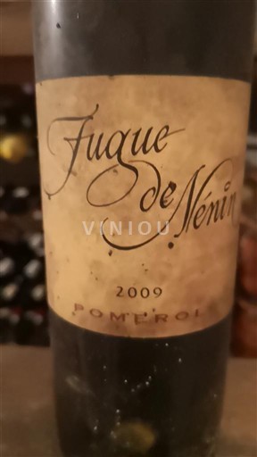 Bordeaux Pomerol Nénin Fugue de Nénin 2009