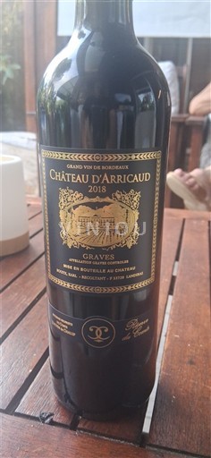 Bordeaux Graves Château d’Arricaud 2018