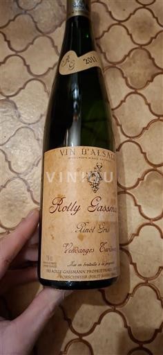 Alsácia Pinot gris Vendanges Tardives Rolly Gassmann 2011
