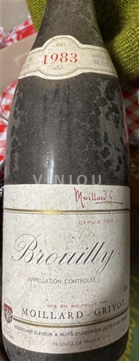 Beaujolais Brouilly Moillard-Grivot 1983