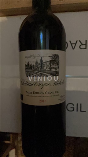 Bordeaux Saint-Émilion Grand Cru Grand Cru Château Croque Michotte 2016