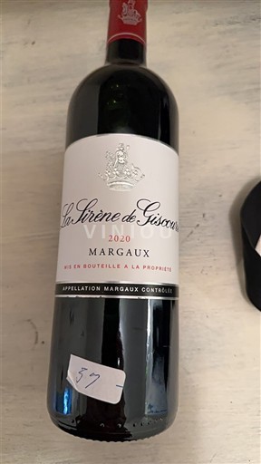 Bordeaux Margaux La Sirène de Giscours 2020