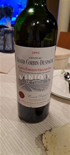 Bordeaux Saint-Émilion Grand Cru Grand Cru Château Grand Corbin-Despagne 2004
