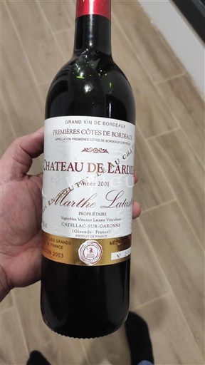 Bordeaux Premières Côtes de Bordeaux Château Lardiley 2001