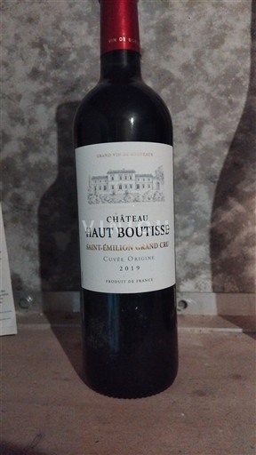 Bordéus Saint-Émilion Grand Cru Château Haut Boutisse Origine 2019