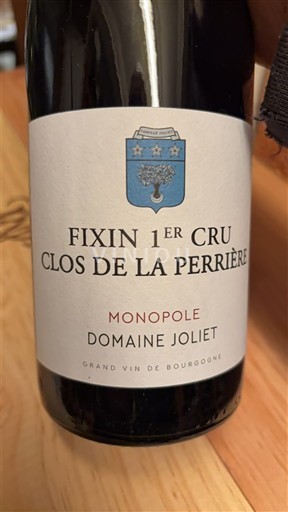 Borgogna Fixin Premier Cru Domaine Joliet Clos de la Perrière Senza annata